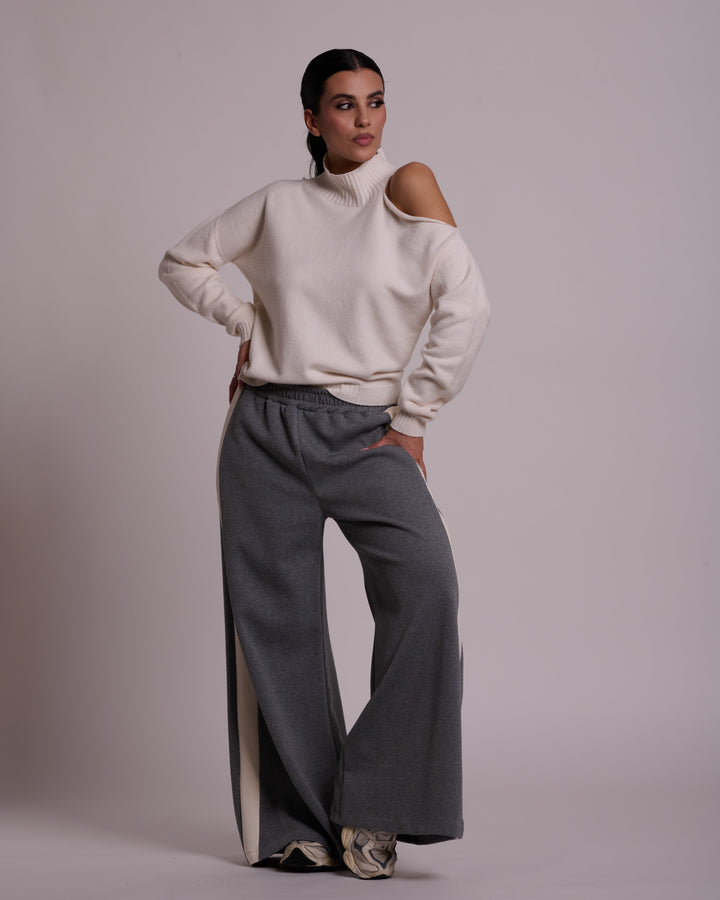 Off-the-shoulder sweater