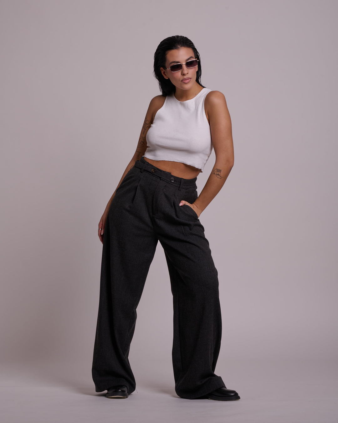 Pantalone con pinces