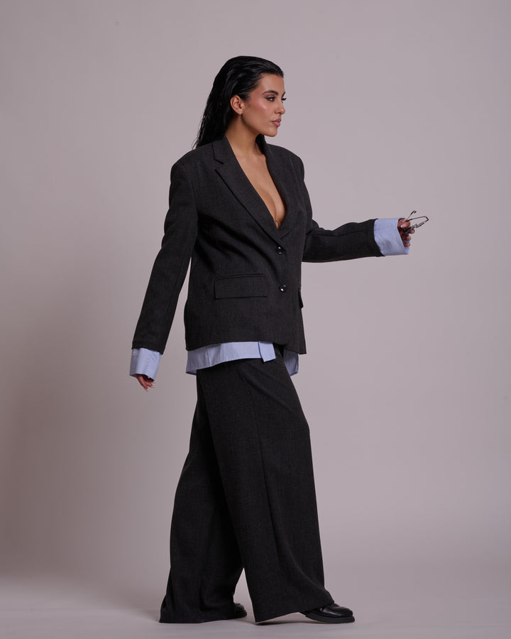 Jacket with fake shirt