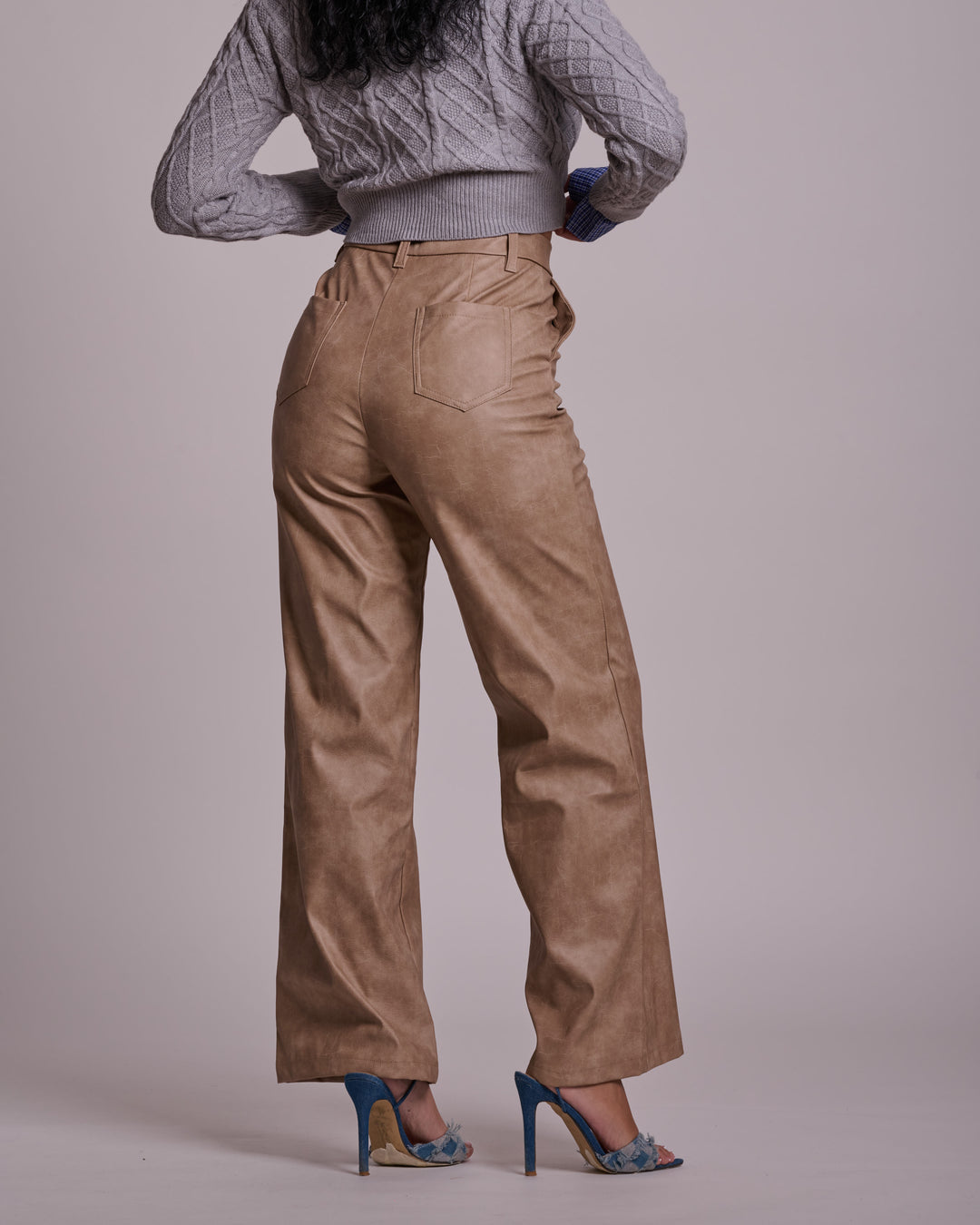 Pantalone ecopelle